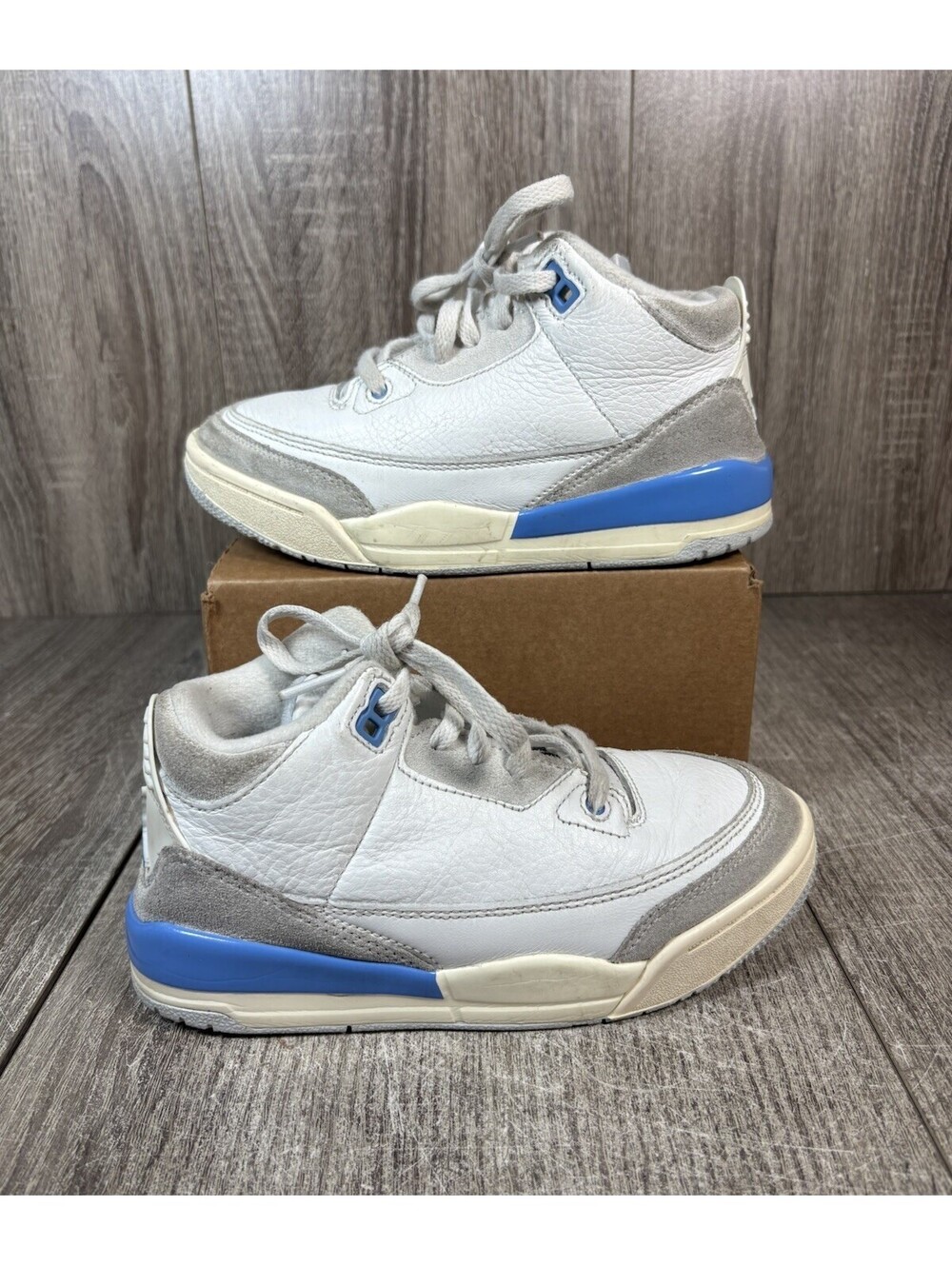 Jordan Air Jordan 13 Retro Shoes Youth Size 1Y White Blue Sneakers DM0966-101